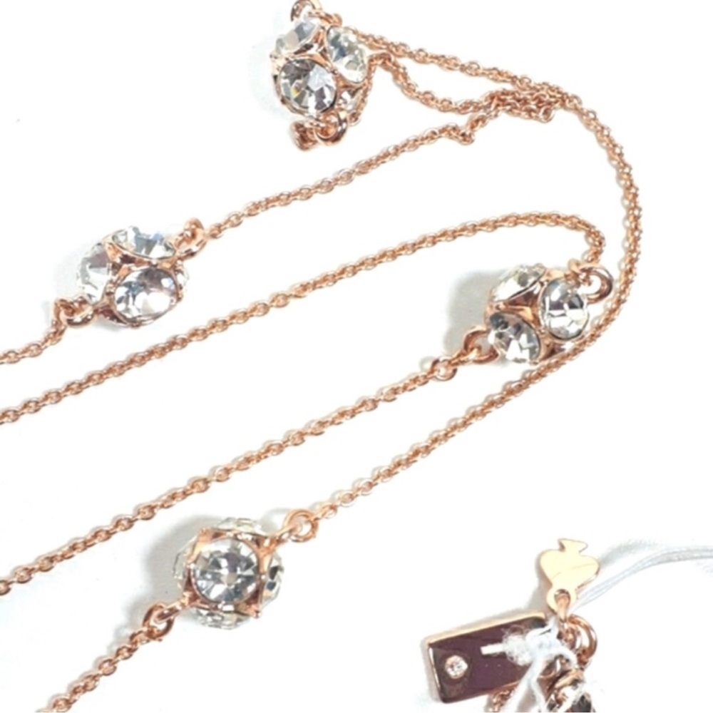 Kate Spade Lady Marmalade Scatter Necklace Rose Gold